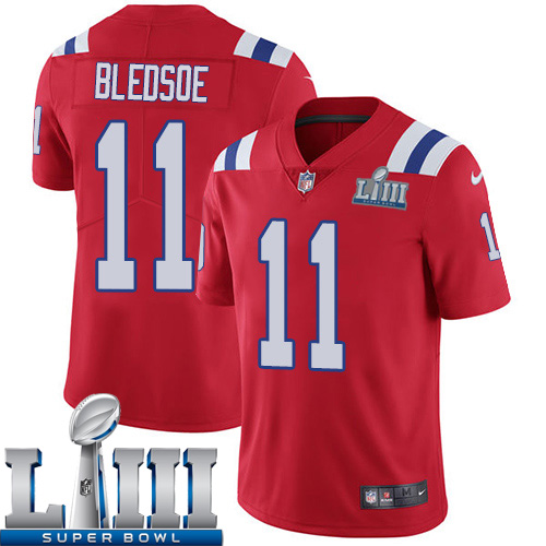 Men New England Patriots #11 Edelman red Nike Vapor Untouchable Limited 2019 Super Bowl LIII NFL Jerseys